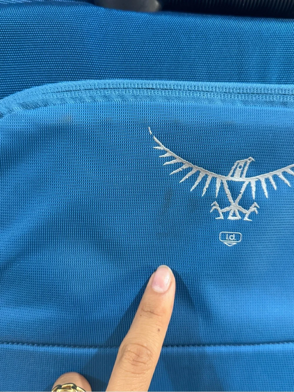 OSPREY Teal Blue Rolling Travel Pack